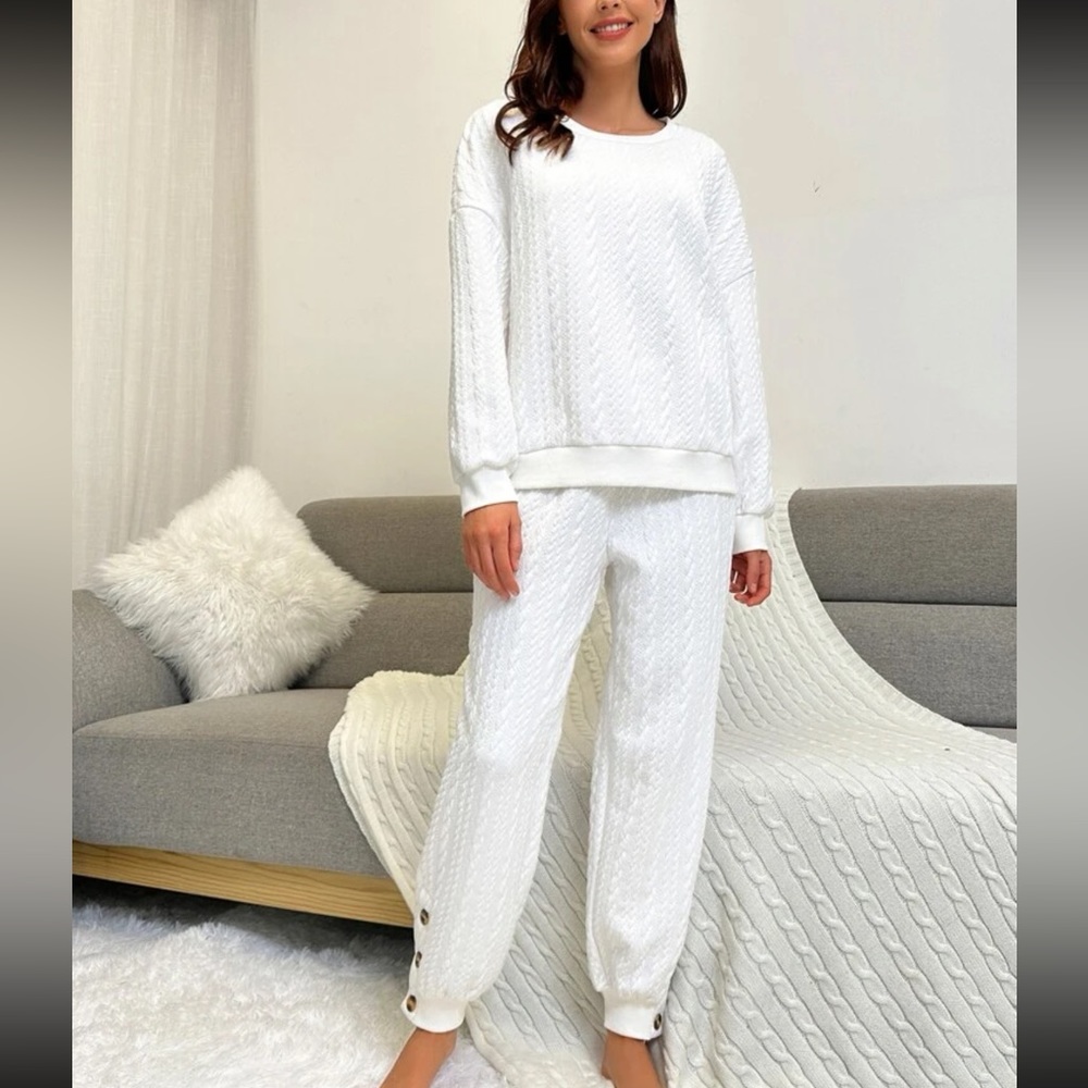 Drop Shoulder Lounge Wear Set